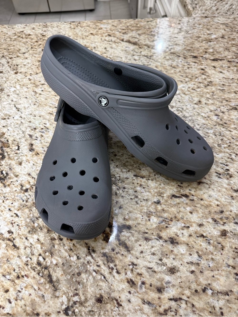 Crocs Classic Clogs Slip On Shoes Comfort Shoes Slate Gray 16